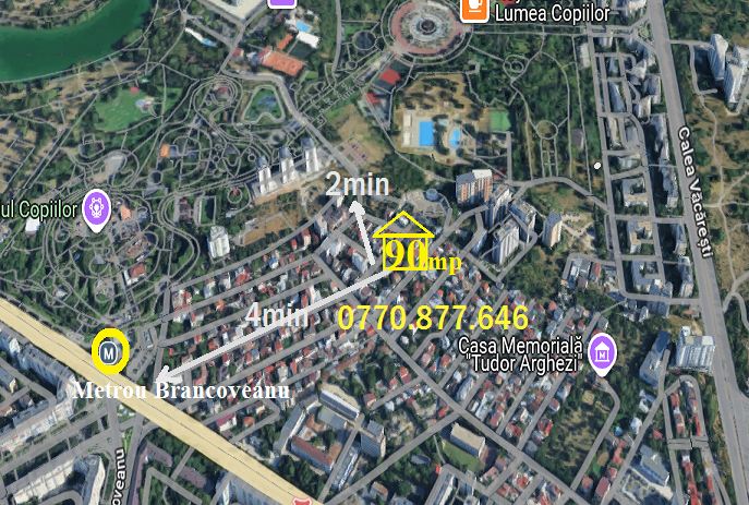 Metrou Parc Oraselul Copiilor, proprietar ap.2c=90mp+ Boxa,Garaj;An2008